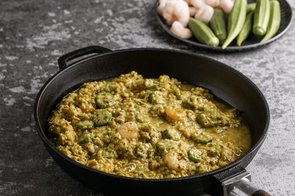 caruru shrimp dip from Brazil