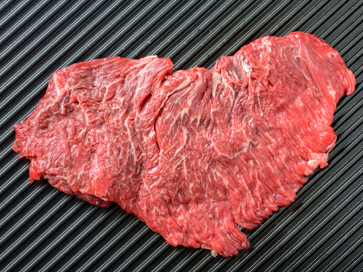 raw fraldinha, aka flap steak